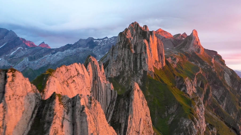 Mountains of Appenzel in Switzerland